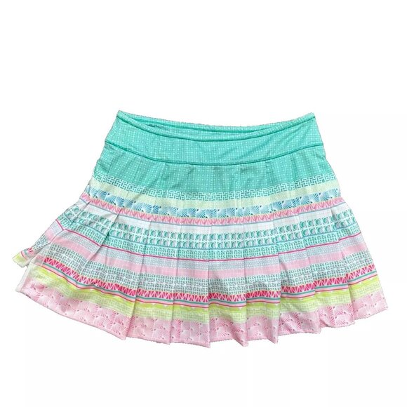 Lucky in Love Mint and Pink Mini Skirt - Picture 6 of 9